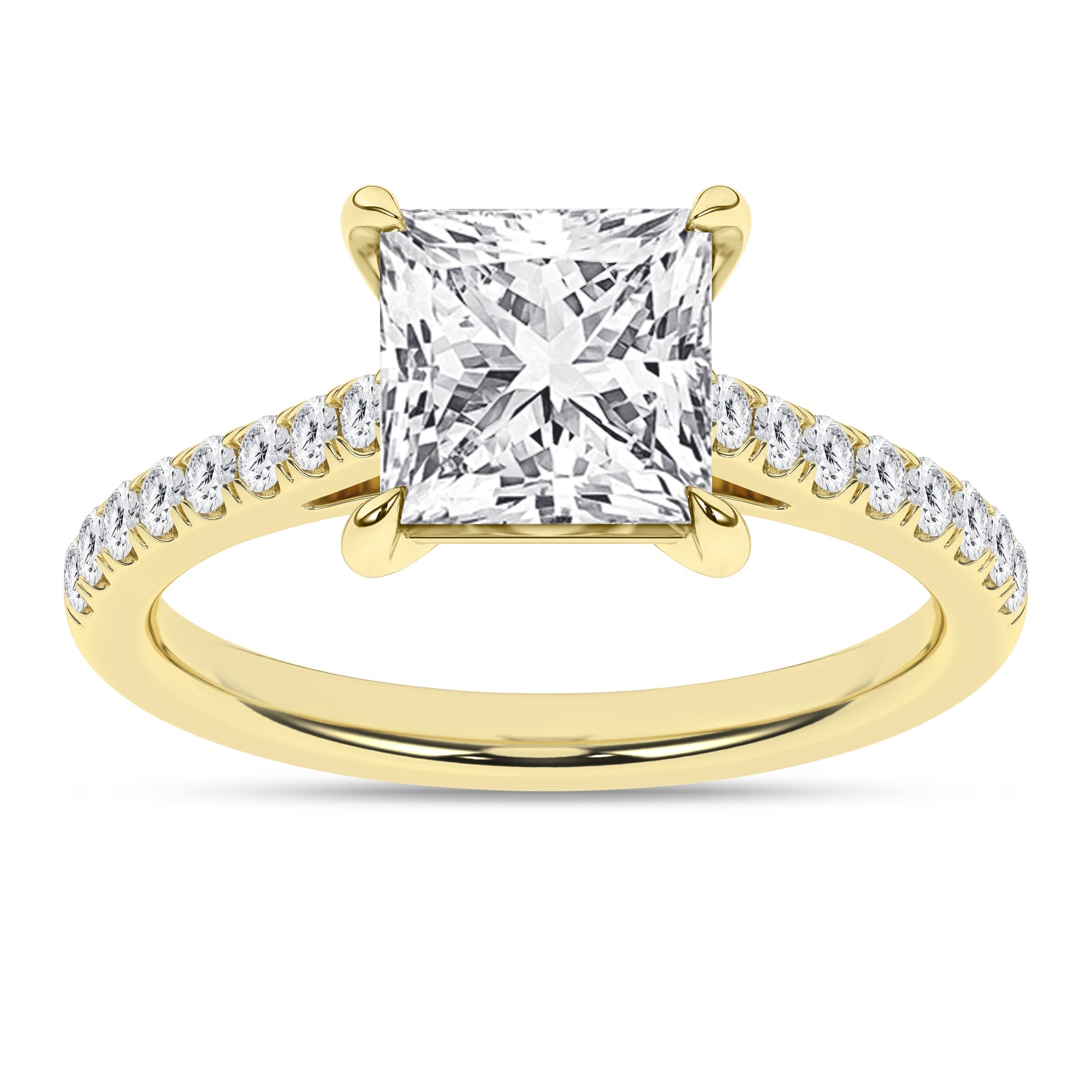 Classic Engagement Ring (Princess) - Oz's Jewelers by The Hickory Jewelry Company