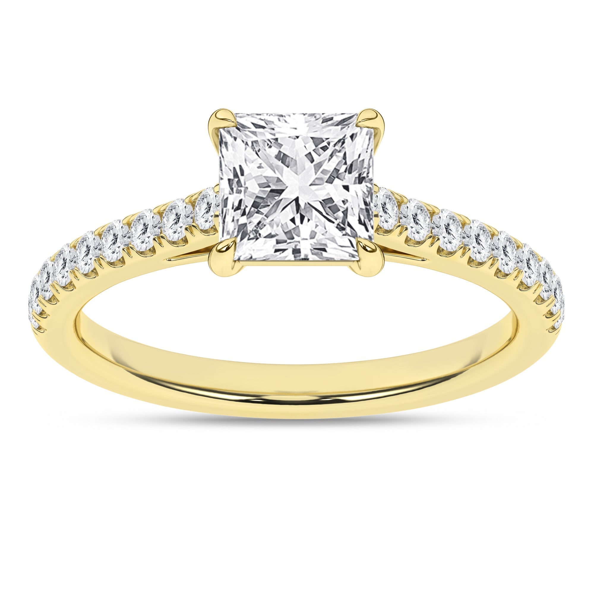 Classic Engagement Ring (Princess) - Oz's Jewelers by The Hickory Jewelry Company