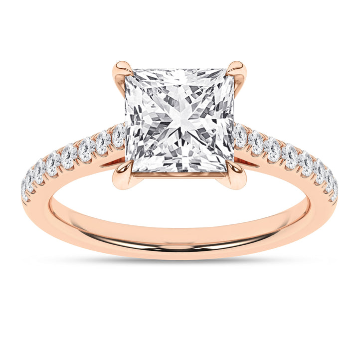 Classic Engagement Ring (Princess) - Oz's Jewelers by The Hickory Jewelry Company