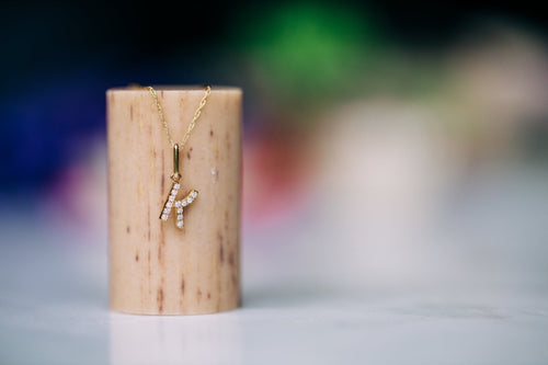 Diamond Initial Necklace - Oz's Jewelers