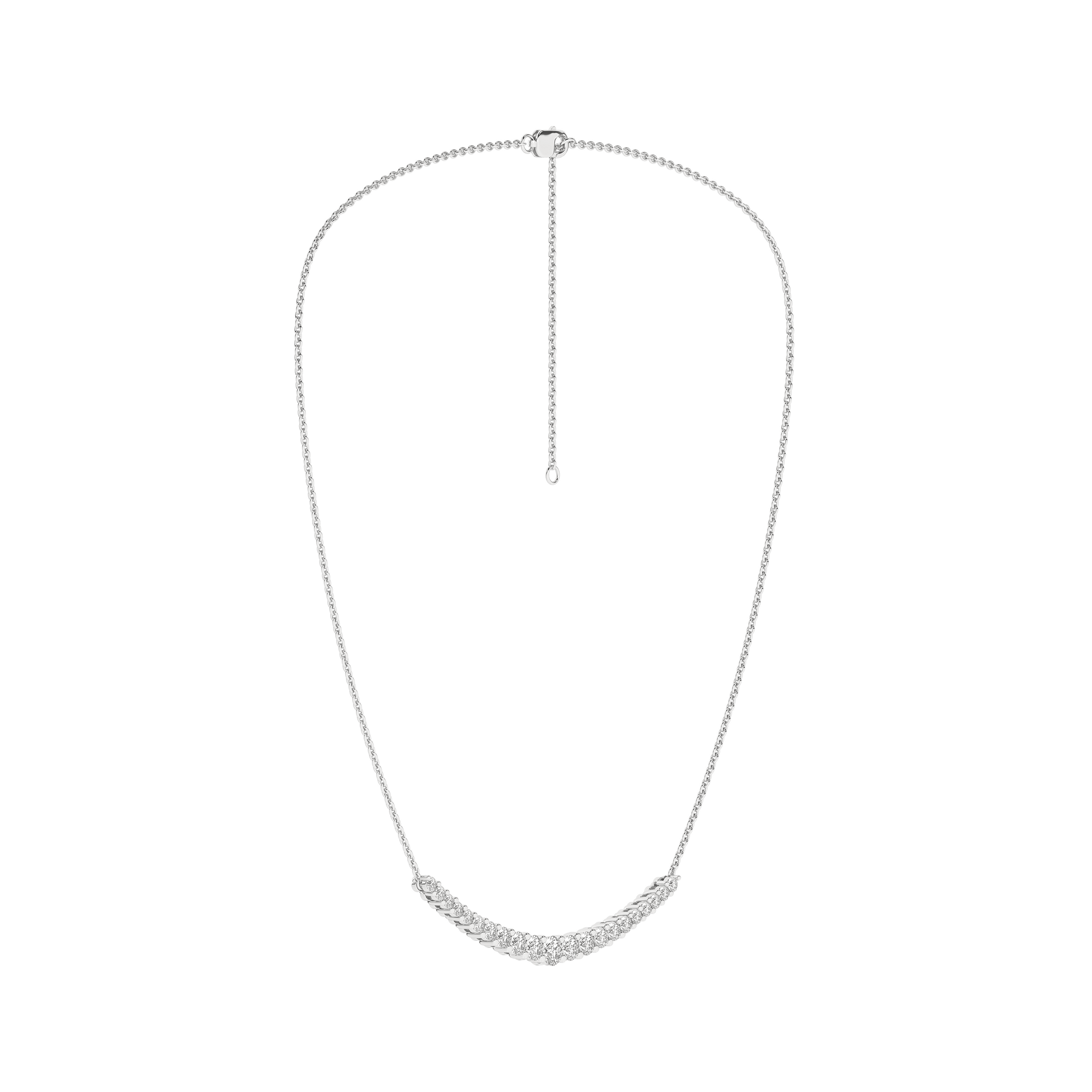 Graduated Diamond Necklace (Round) - Oz's Jewelers by The Hickory Jewelry Company