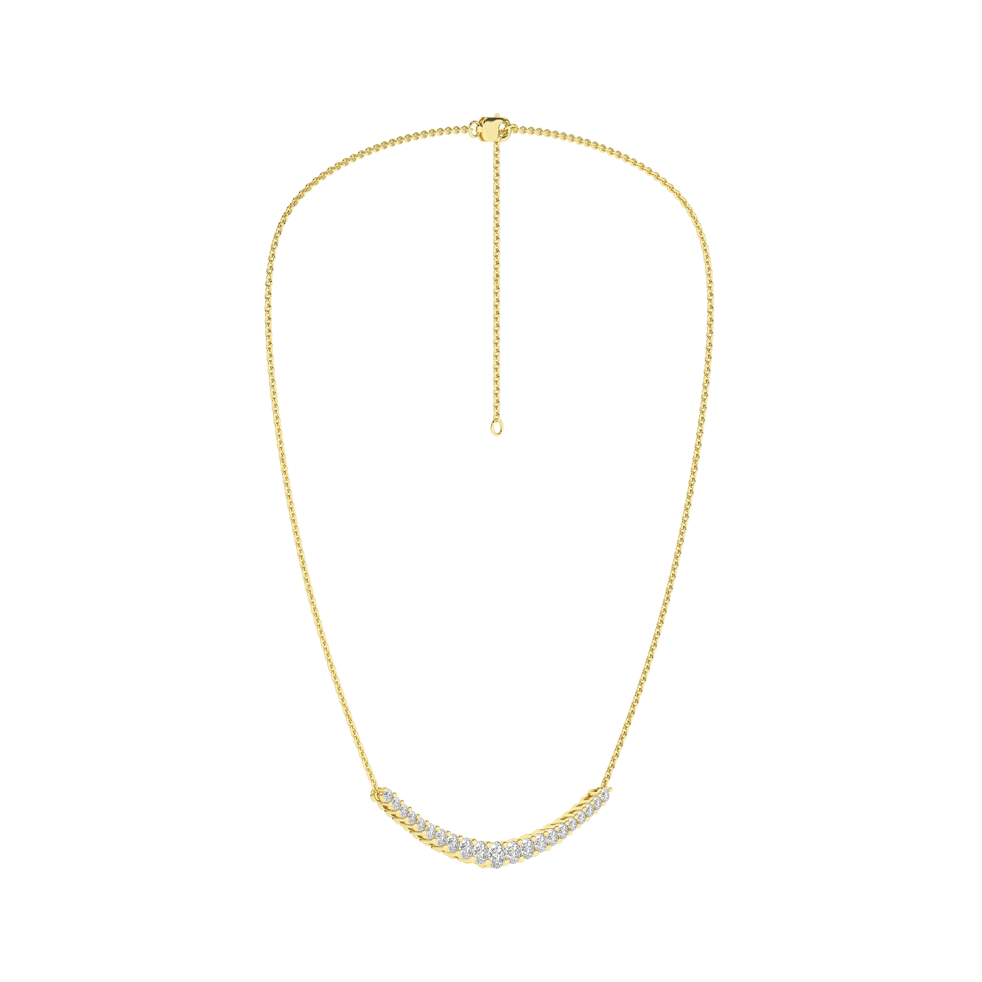 Graduated Diamond Necklace (Round) - Oz's Jewelers by The Hickory Jewelry Company