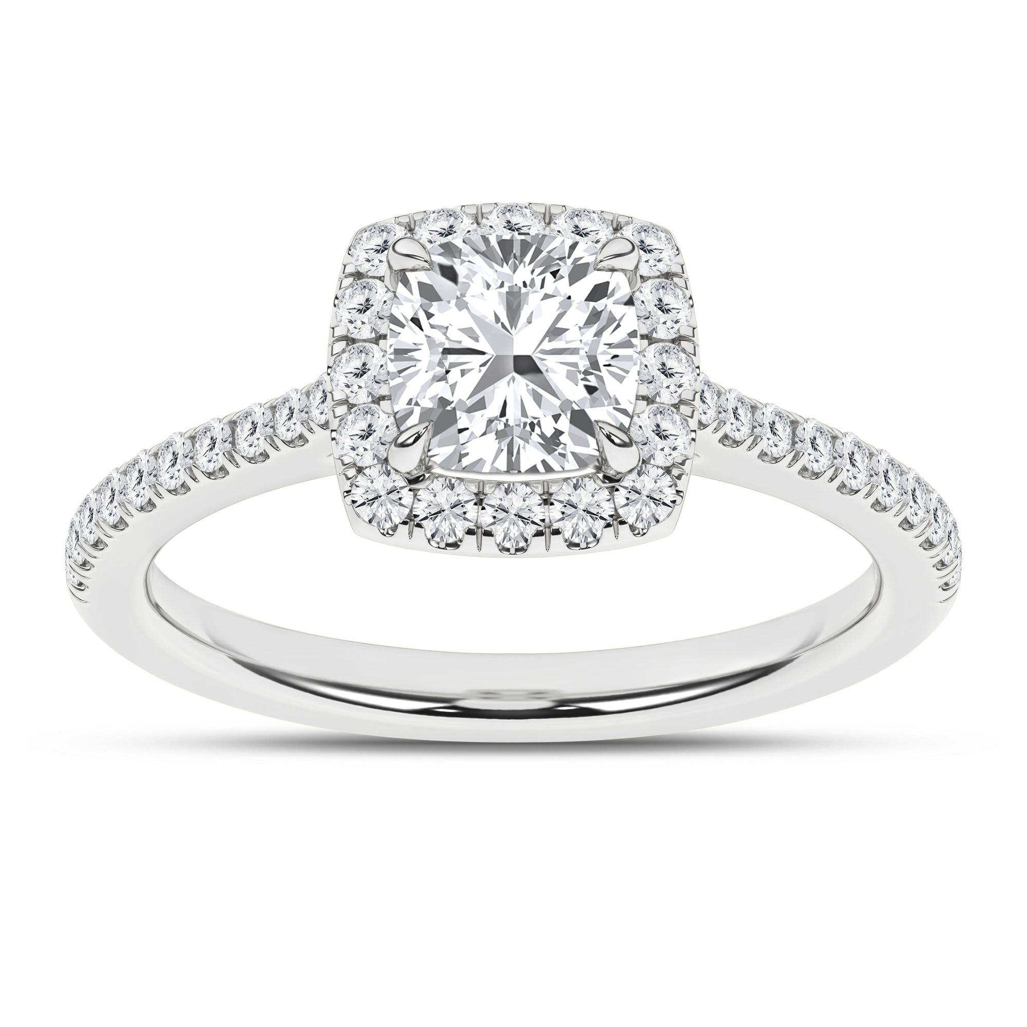 Halo Engagement Ring (Cushion) - Oz's Jewelers by The Hickory Jewelry Company