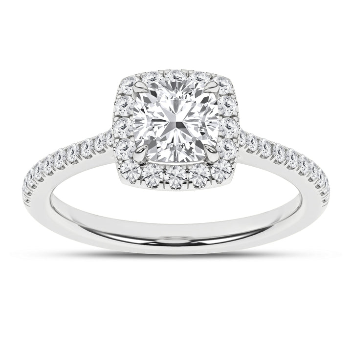 Halo Engagement Ring (Cushion) - Oz's Jewelers by The Hickory Jewelry Company