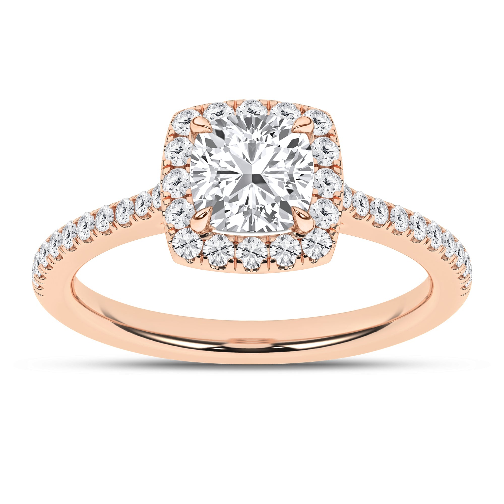 Halo Engagement Ring (Cushion) - Oz's Jewelers by The Hickory Jewelry Company