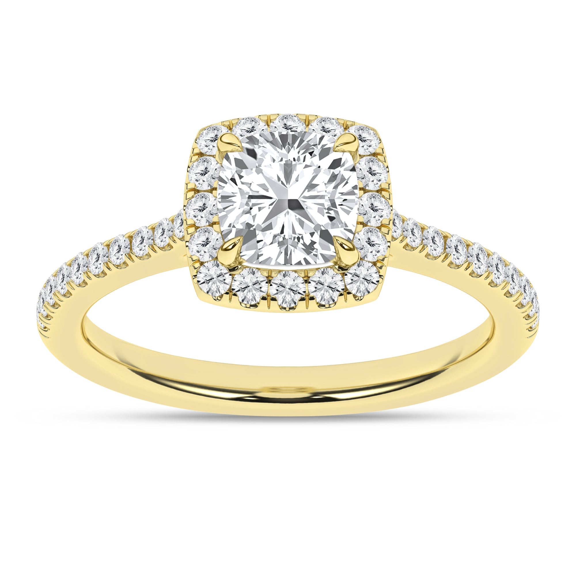 Halo Engagement Ring (Cushion) - Oz's Jewelers by The Hickory Jewelry Company