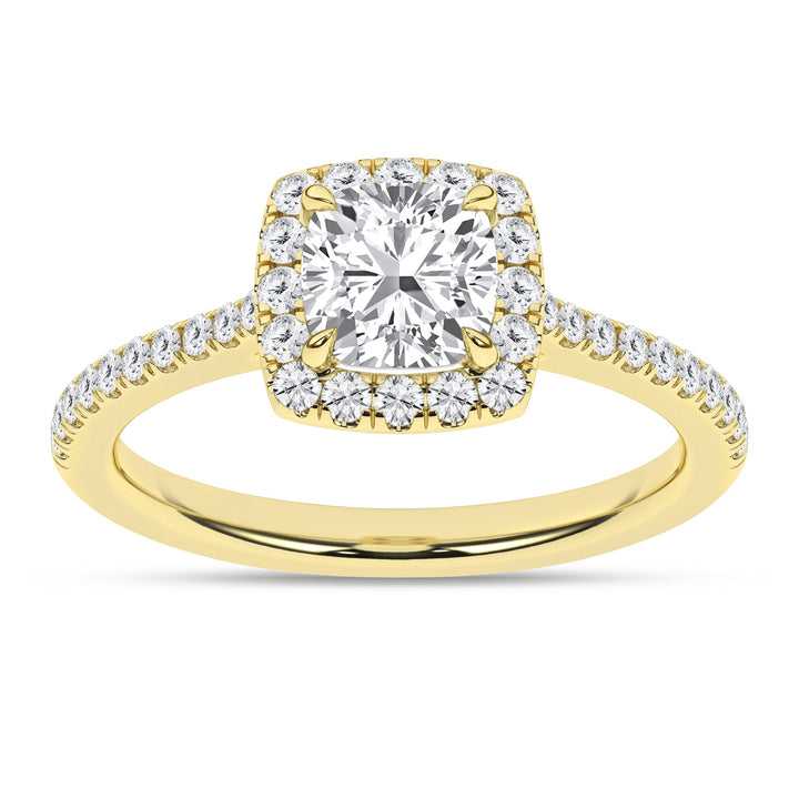 Halo Engagement Ring (Cushion) - Oz's Jewelers by The Hickory Jewelry Company