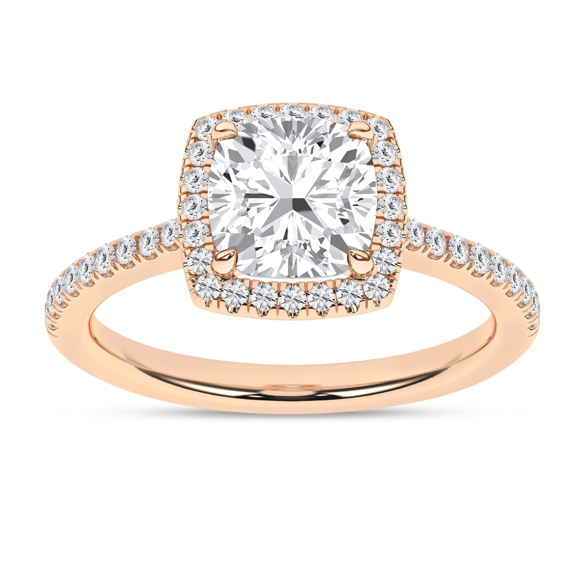 Halo Engagement Ring (Cushion) - Oz's Jewelers by The Hickory Jewelry Company