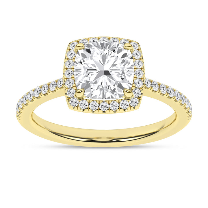 Halo Engagement Ring (Cushion) - Oz's Jewelers by The Hickory Jewelry Company