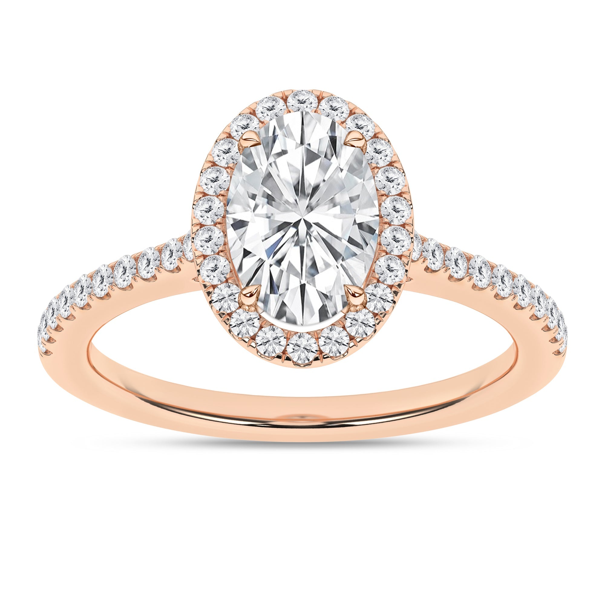 Halo Engagement Ring (Oval) - Oz's Jewelers by The Hickory Jewelry Company