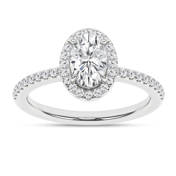 Halo Engagement Ring (Oval) - Oz's Jewelers by The Hickory Jewelry Company