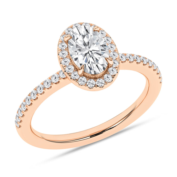 Halo Engagement Ring (Oval) - Oz's Jewelers by The Hickory Jewelry Company