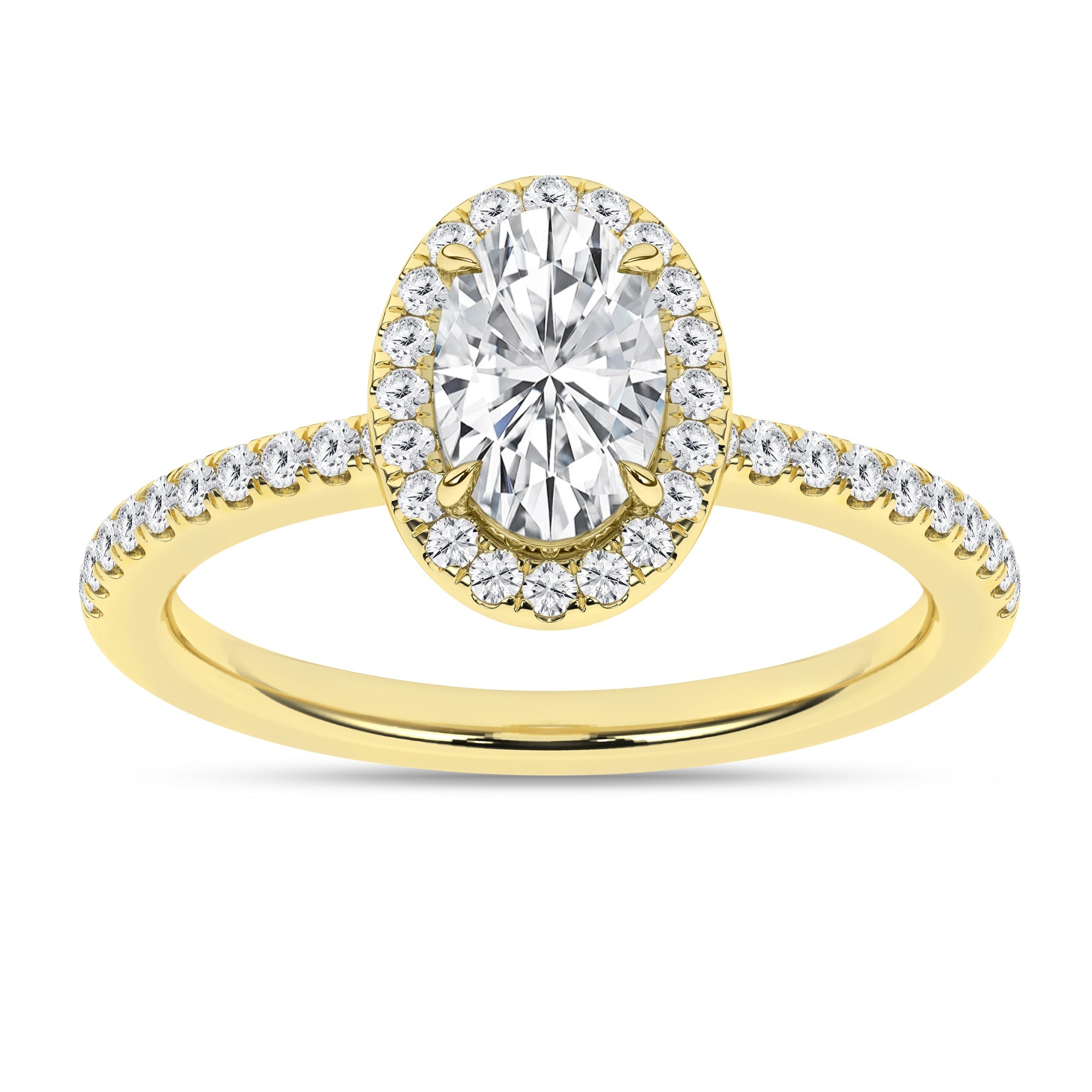 Halo Engagement Ring (Oval) - Oz's Jewelers by The Hickory Jewelry Company