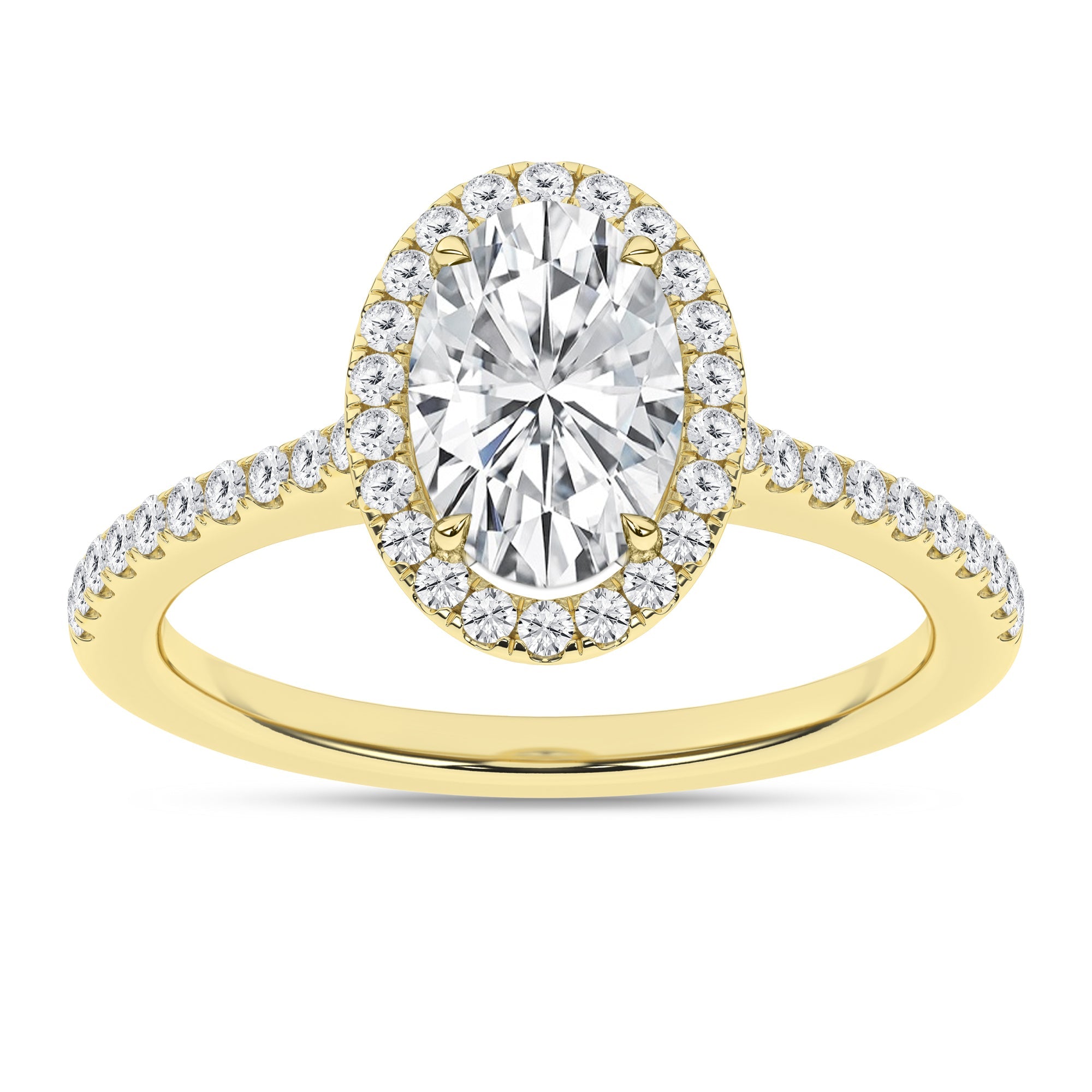 Halo Engagement Ring (Oval) - Oz's Jewelers by The Hickory Jewelry Company