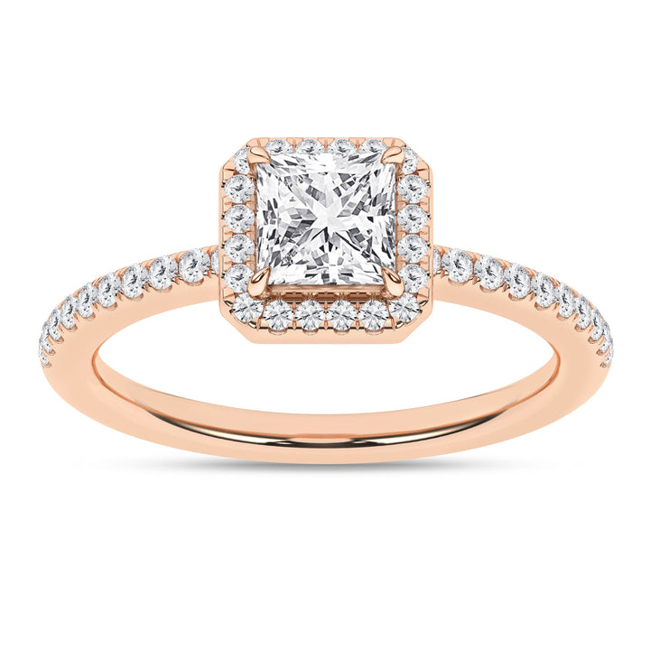 Halo Engagement Ring (Princess) - Oz's Jewelers by The Hickory Jewelry Company