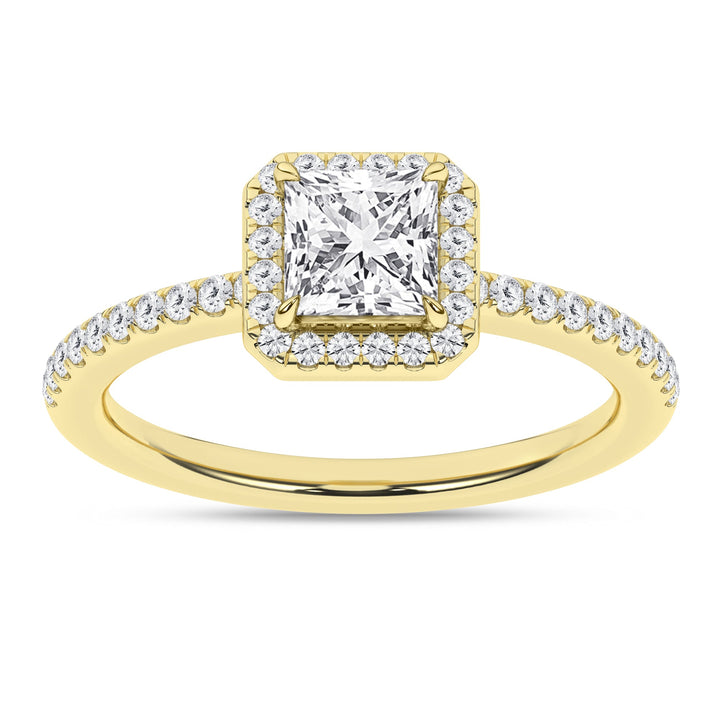 Halo Engagement Ring (Princess) - Oz's Jewelers by The Hickory Jewelry Company