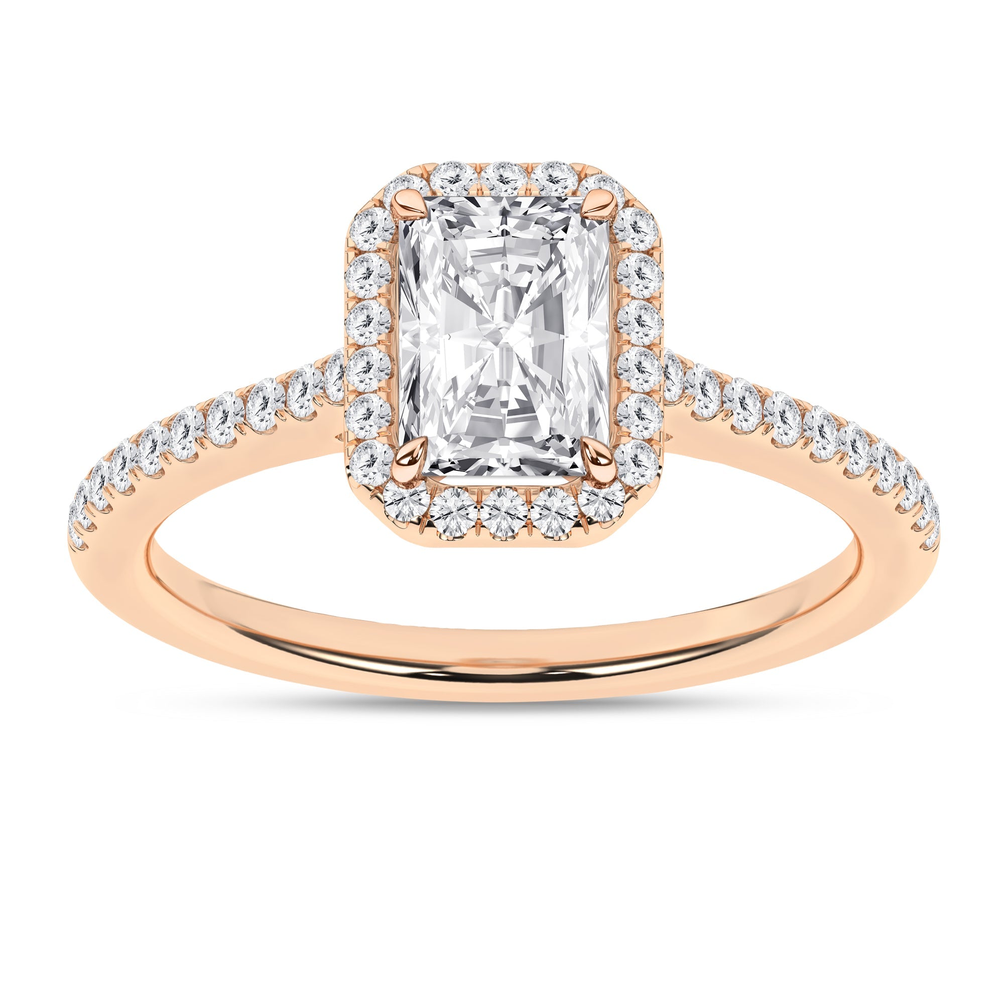 Halo Engagement Ring (Radiant) - Oz's Jewelers by The Hickory Jewelry Company