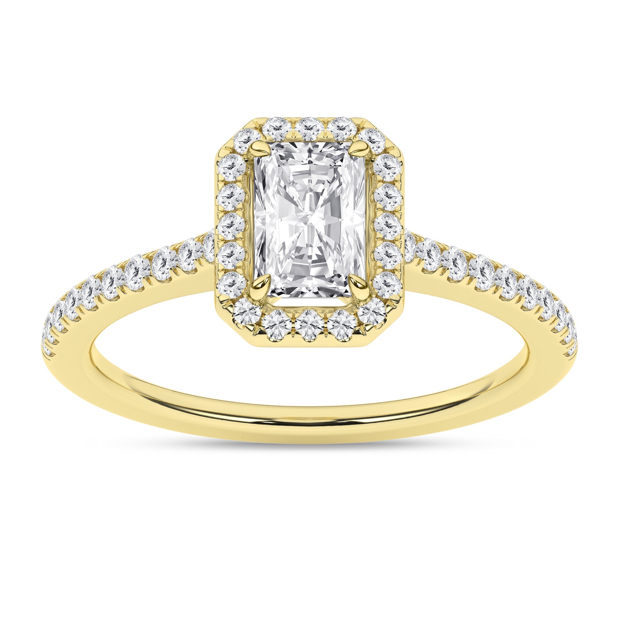 Halo Engagement Ring (Radiant) - Oz's Jewelers by The Hickory Jewelry Company