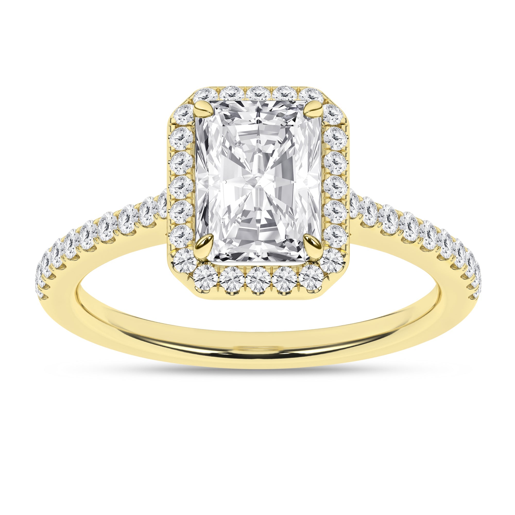 Halo Engagement Ring (Radiant) - Oz's Jewelers by The Hickory Jewelry Company