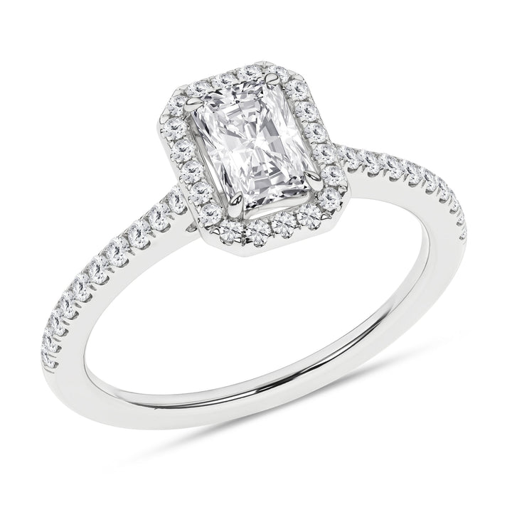 Halo Engagement Ring (Radiant) - Oz's Jewelers by The Hickory Jewelry Company