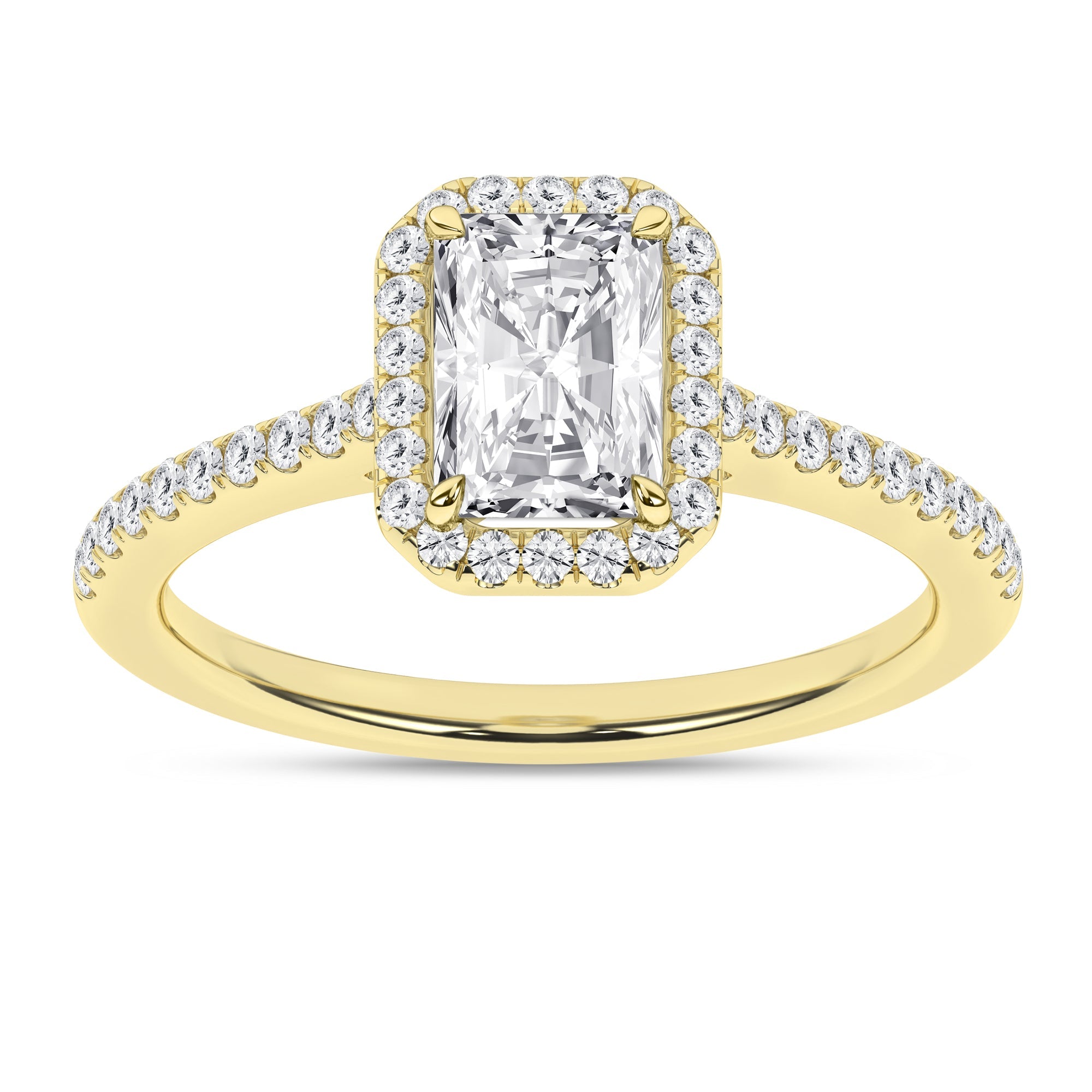 Halo Engagement Ring (Radiant) - Oz's Jewelers by The Hickory Jewelry Company