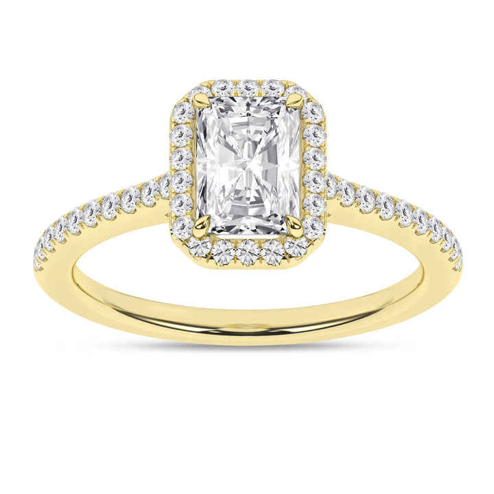 Halo Engagement Ring (Radiant) - Oz's Jewelers by The Hickory Jewelry Company