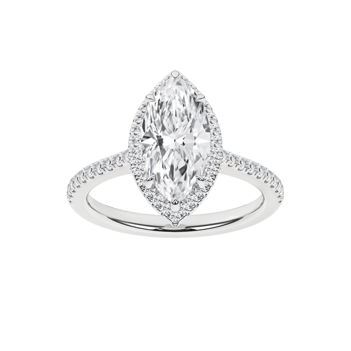 Halo Engagement Ring(Marquise) - Oz's Jewelers by The Hickory Jewelry Company