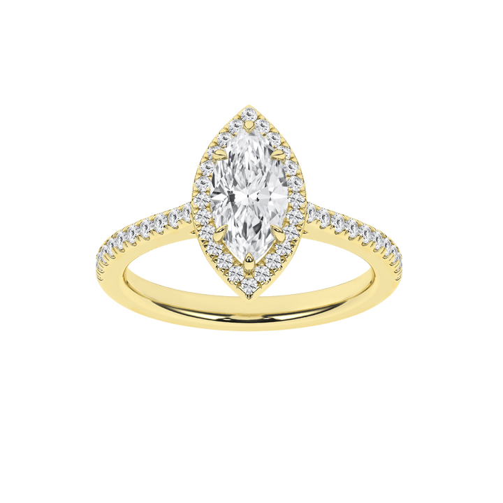 Halo Engagement Ring(Marquise) - Oz's Jewelers by The Hickory Jewelry Company