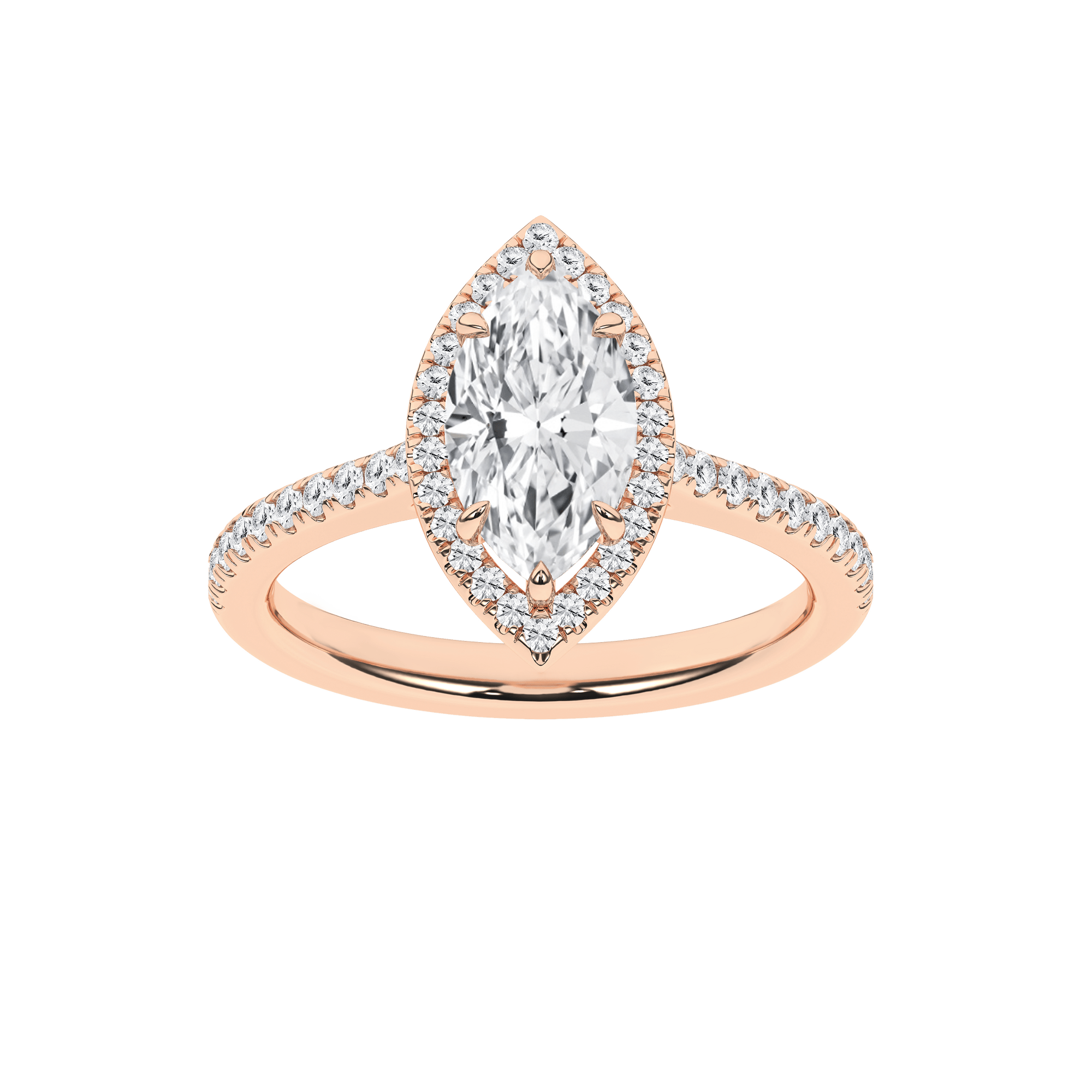 Halo Engagement Ring(Marquise) - Oz's Jewelers by The Hickory Jewelry Company