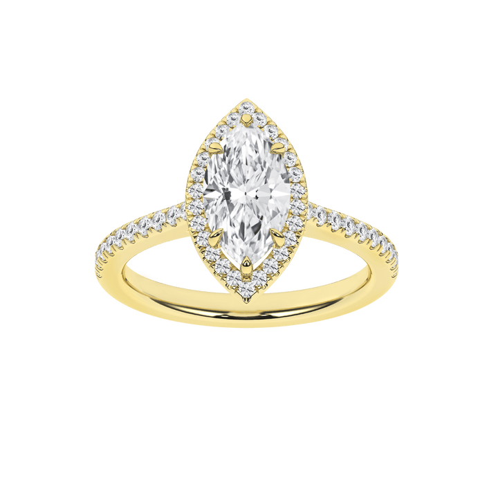 Halo Engagement Ring(Marquise) - Oz's Jewelers by The Hickory Jewelry Company