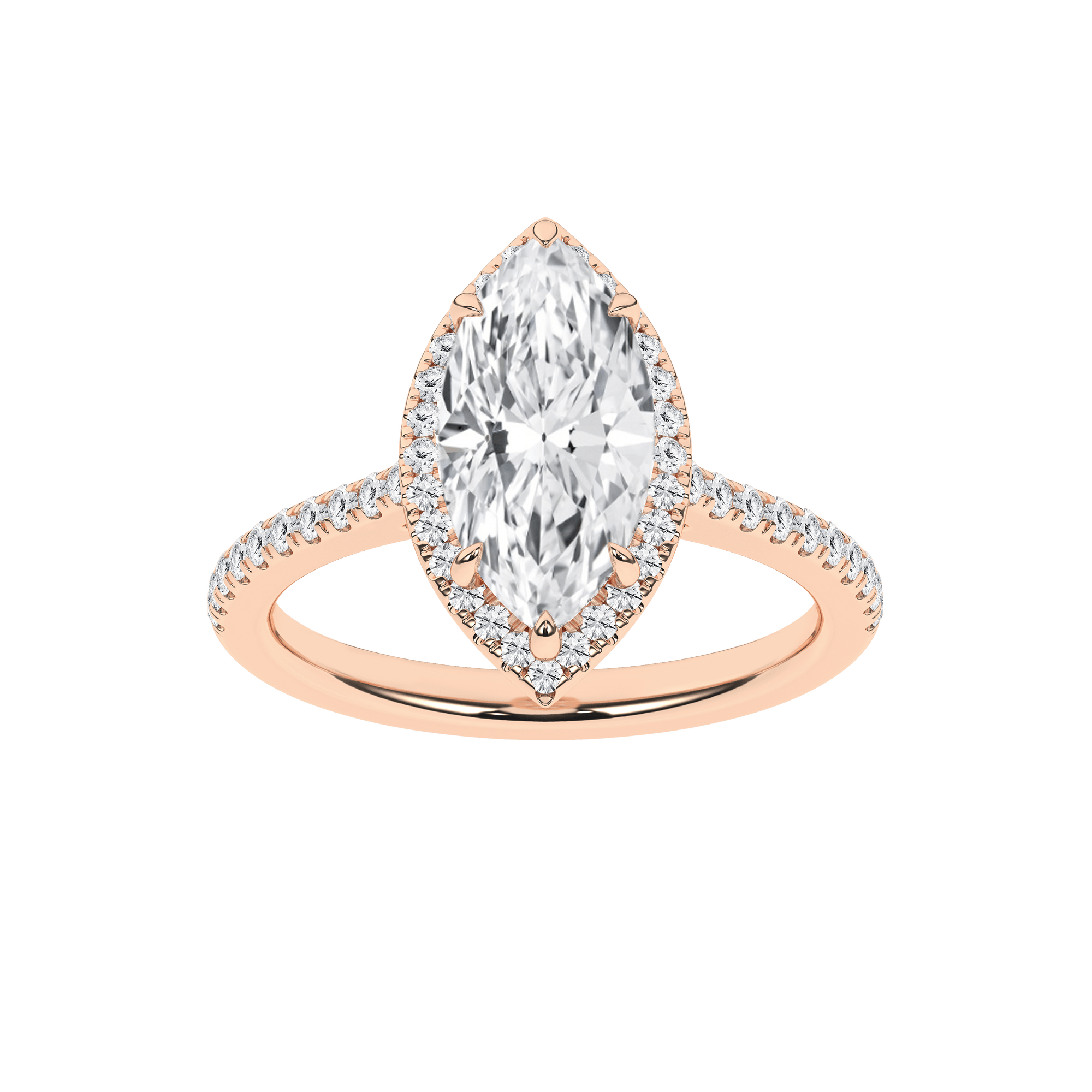 Halo Engagement Ring(Marquise) - Oz's Jewelers by The Hickory Jewelry Company