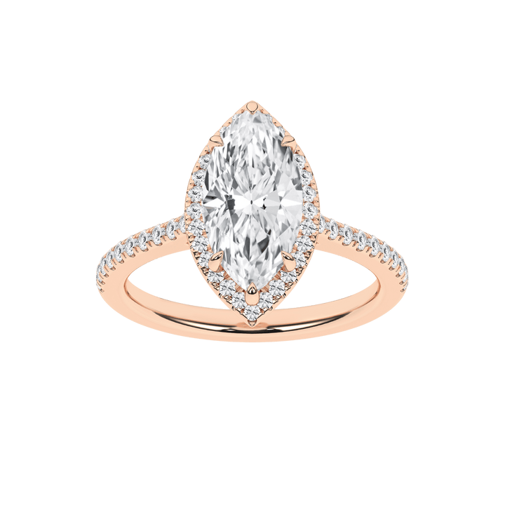 Halo Engagement Ring(Marquise) - Oz's Jewelers by The Hickory Jewelry Company