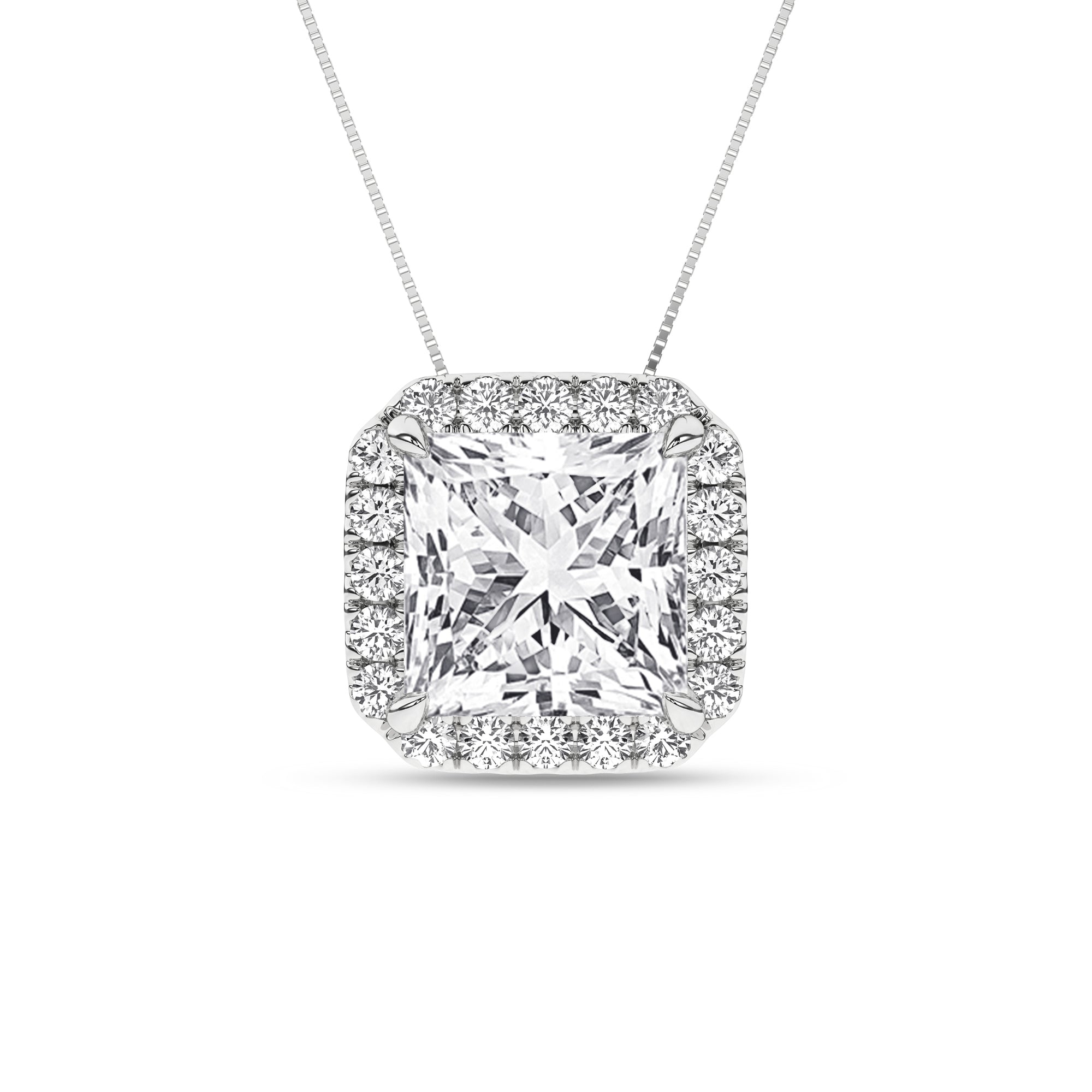 Halo Pendant (Princess) - Oz's Jewelers by The Hickory Jewelry Company