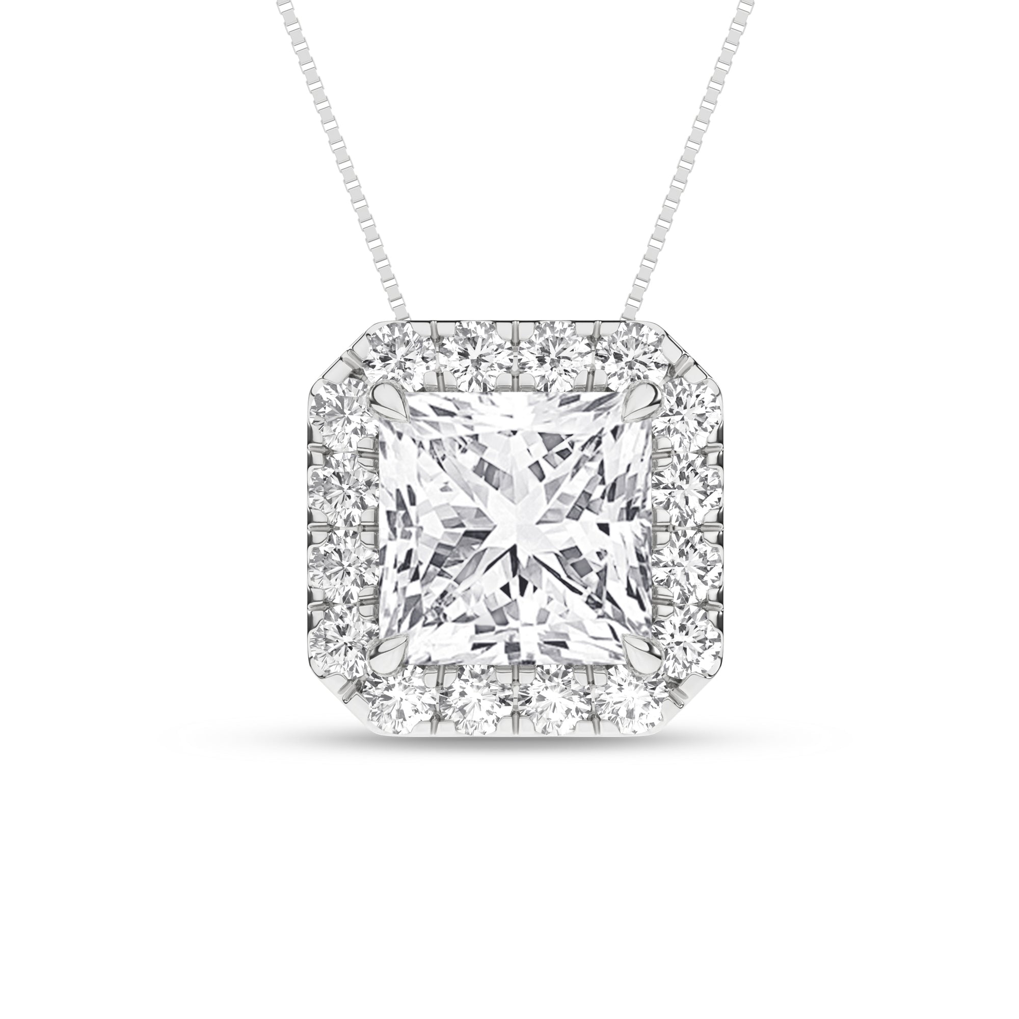 Halo Pendant (Princess) - Oz's Jewelers by The Hickory Jewelry Company