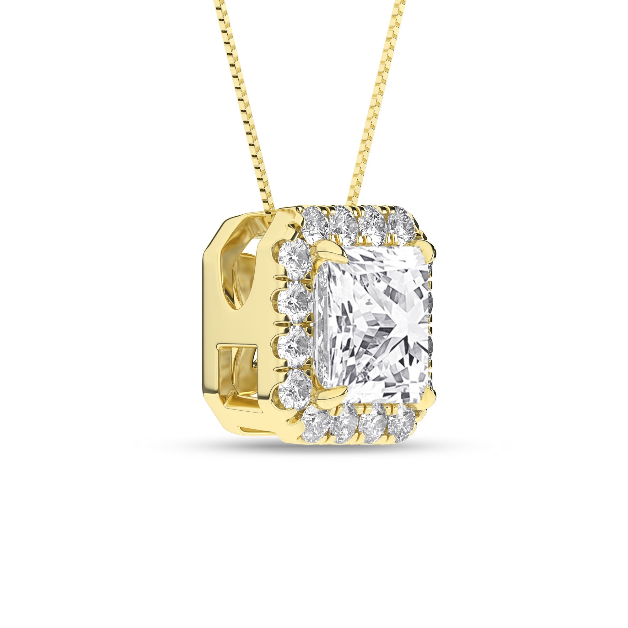 Halo Pendant (Princess) - Oz's Jewelers by The Hickory Jewelry Company