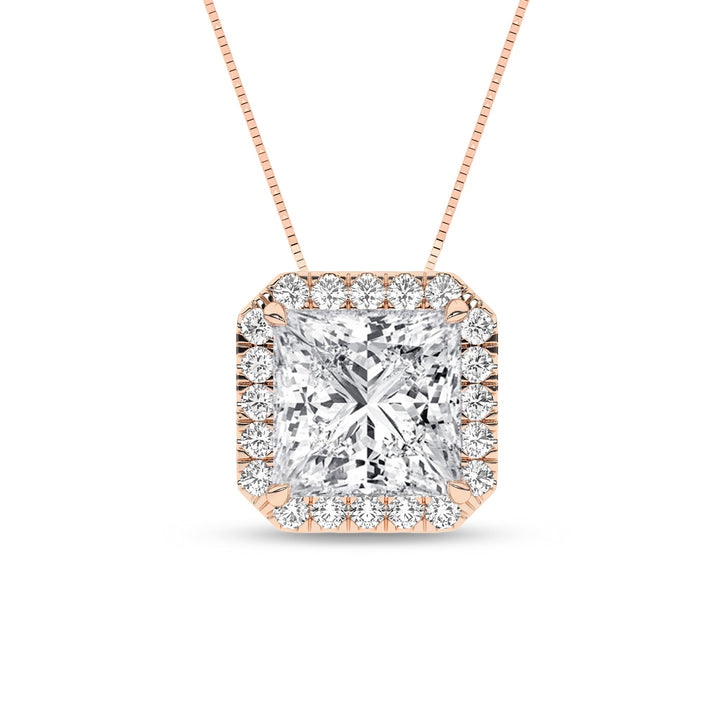 Halo Pendant (Princess) - Oz's Jewelers by The Hickory Jewelry Company