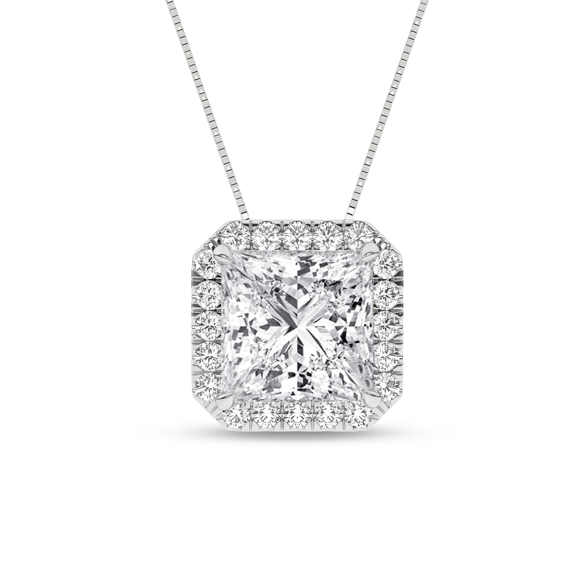 Halo Pendant (Princess) - Oz's Jewelers by The Hickory Jewelry Company