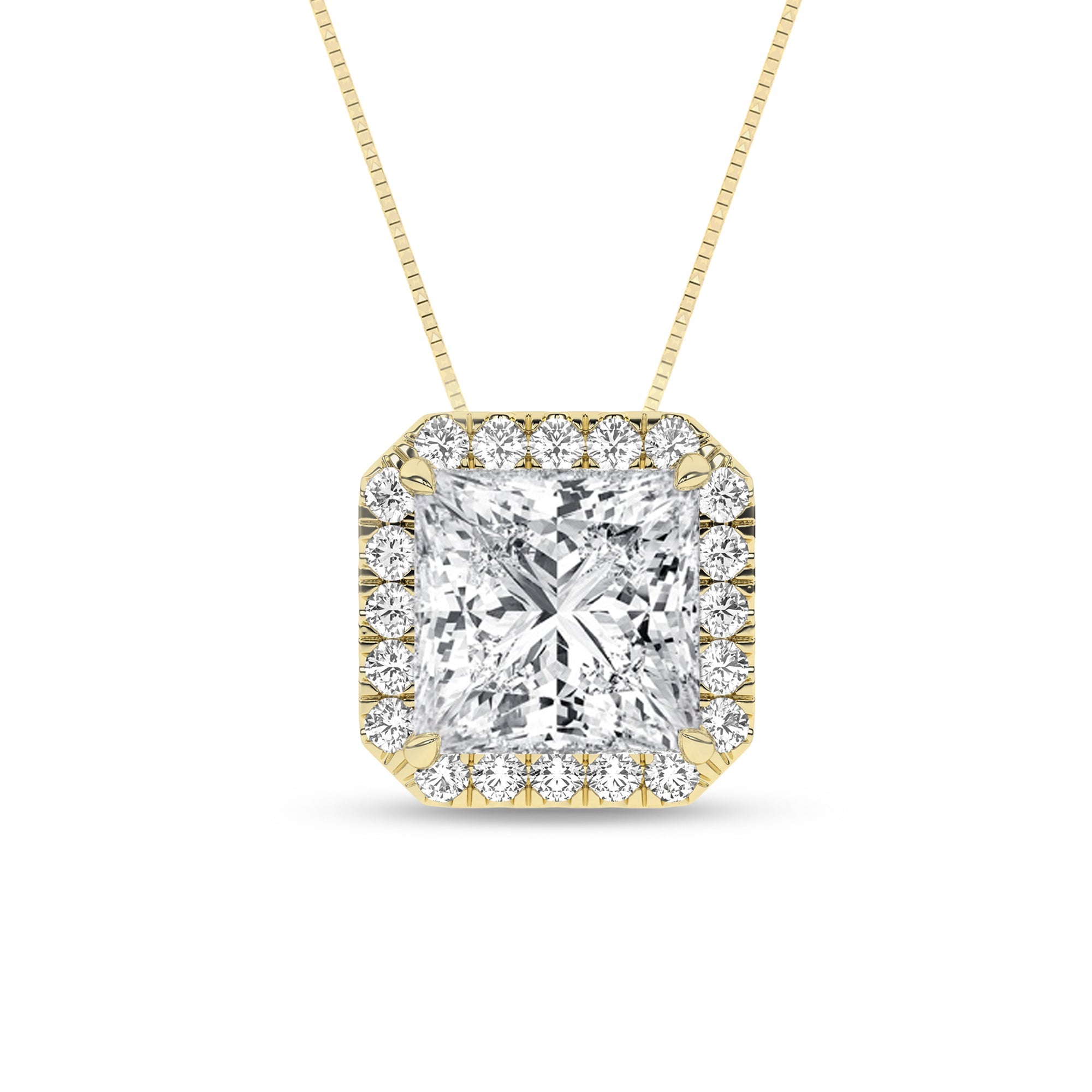 Halo Pendant (Princess) - Oz's Jewelers by The Hickory Jewelry Company