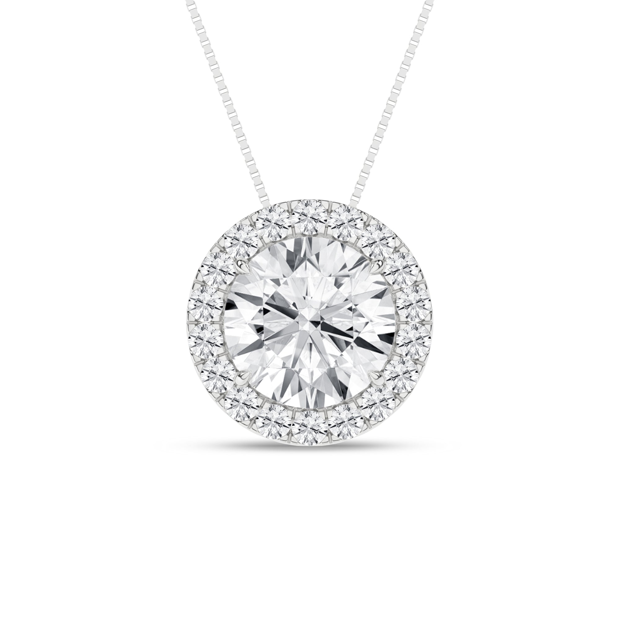 Halo Pendant (Round) - Oz's Jewelers by The Hickory Jewelry Company