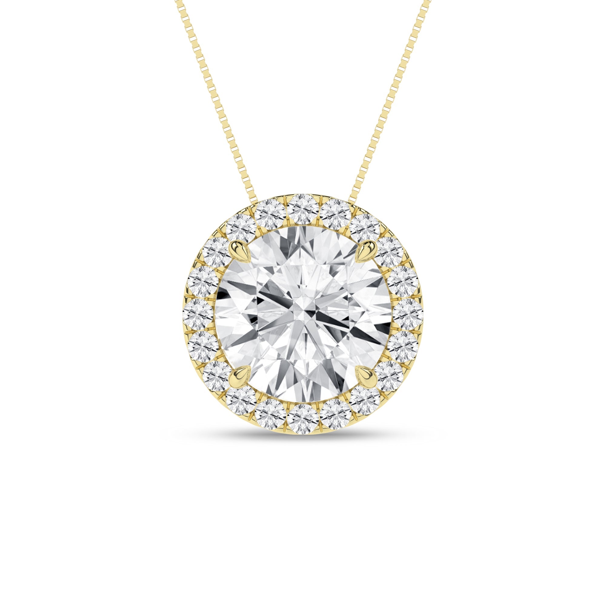 Halo Pendant (Round) - Oz's Jewelers by The Hickory Jewelry Company