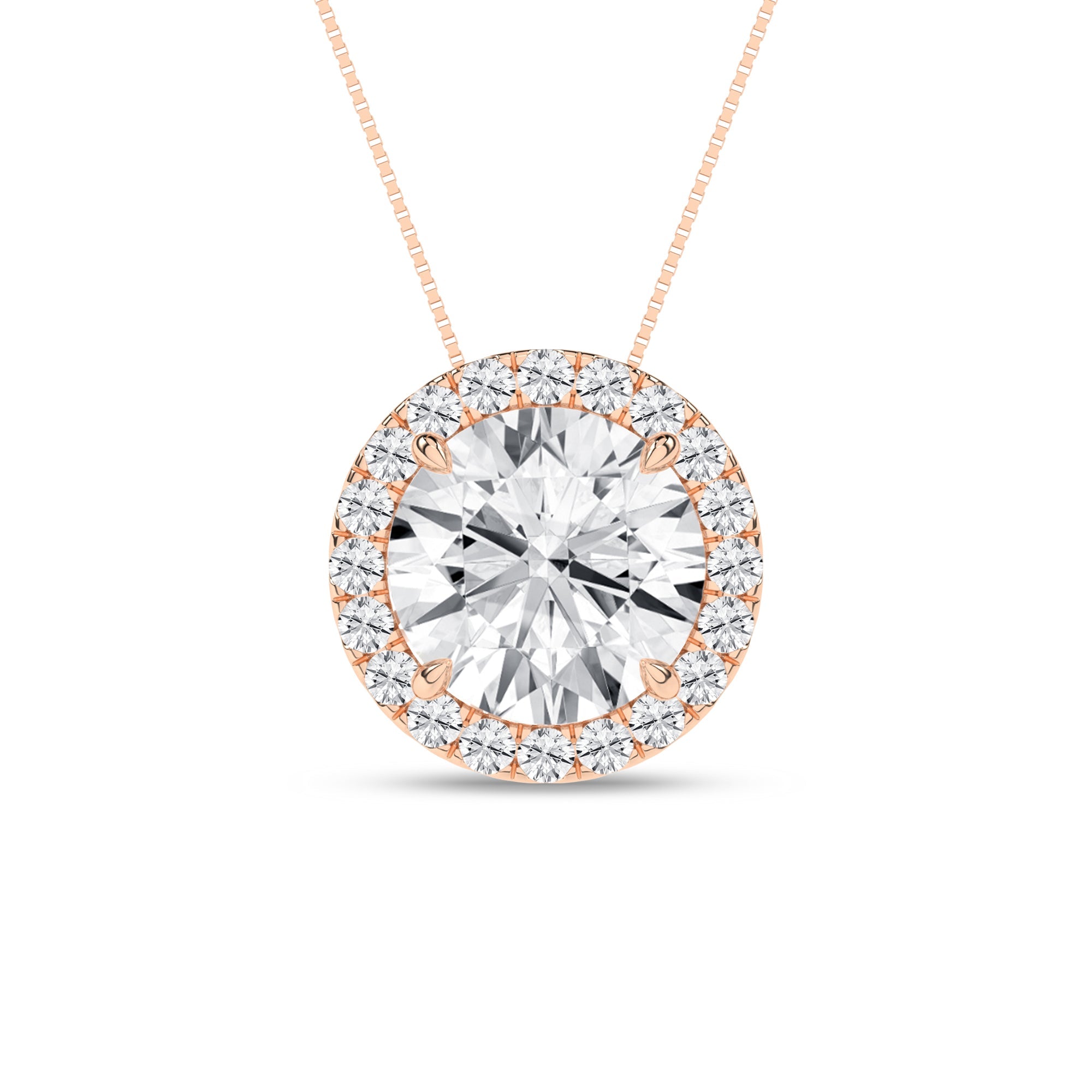 Halo Pendant (Round) - Oz's Jewelers by The Hickory Jewelry Company