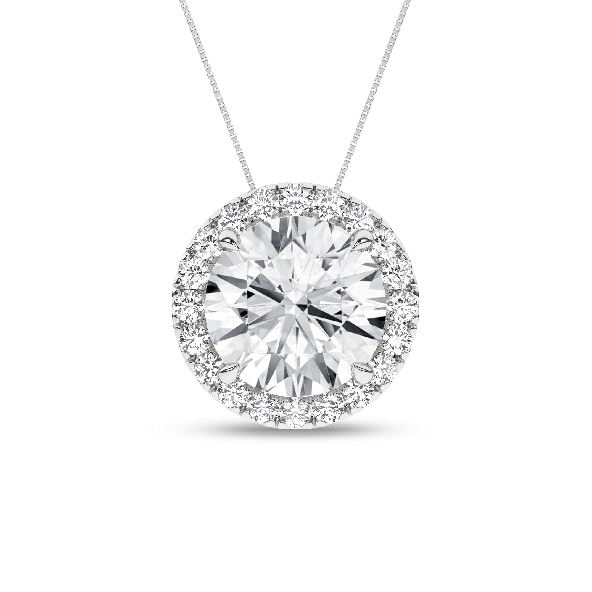 Halo Pendant (Round) - Oz's Jewelers by The Hickory Jewelry Company