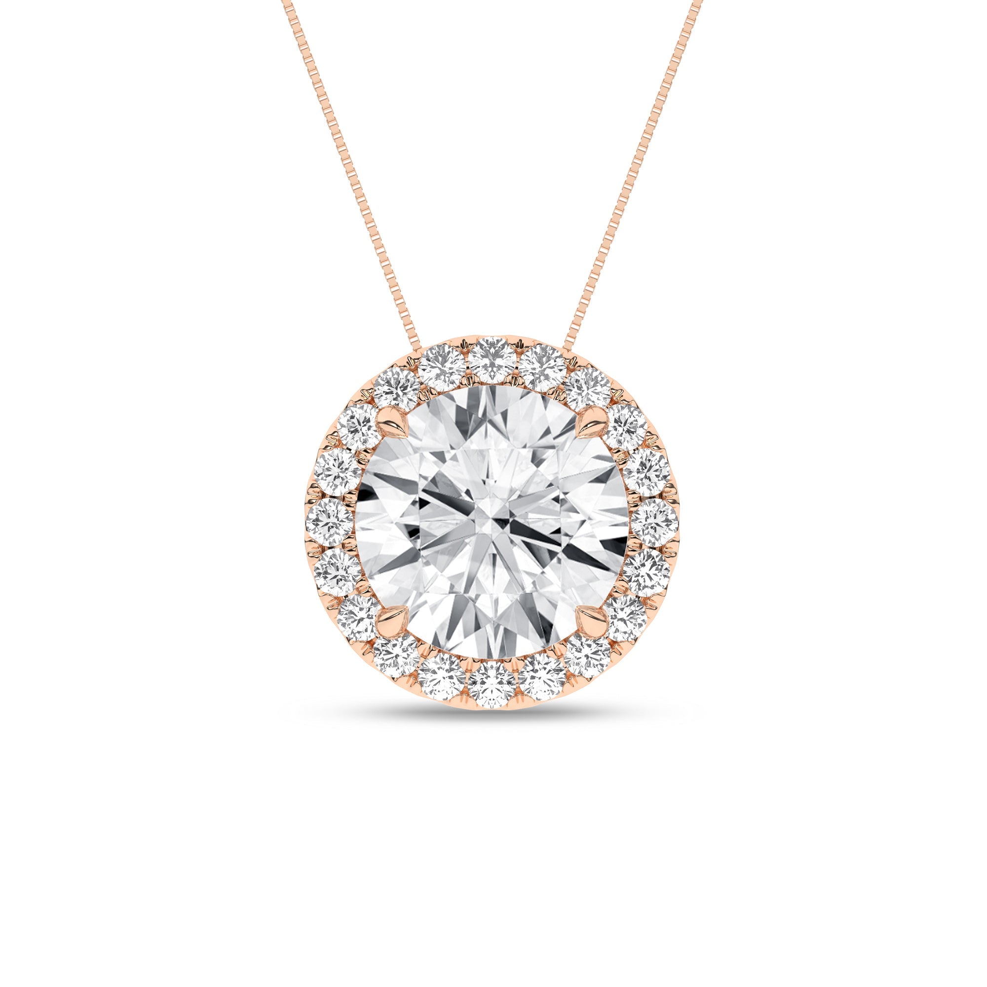 Halo Pendant (Round) - Oz's Jewelers by The Hickory Jewelry Company