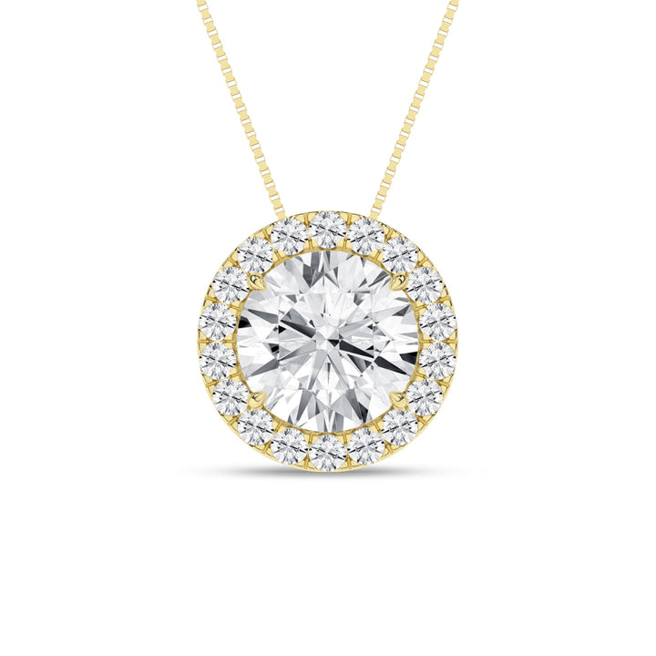 Halo Pendant (Round) - Oz's Jewelers by The Hickory Jewelry Company