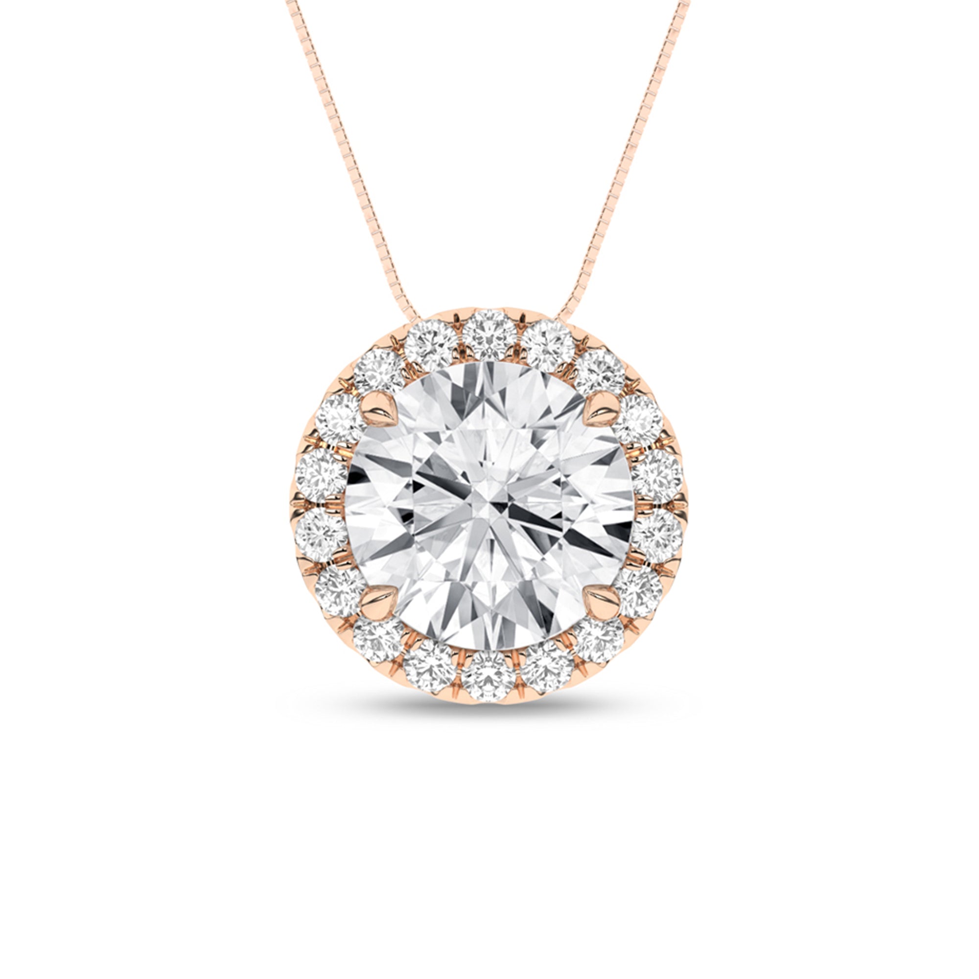 Halo Pendant (Round) - Oz's Jewelers by The Hickory Jewelry Company