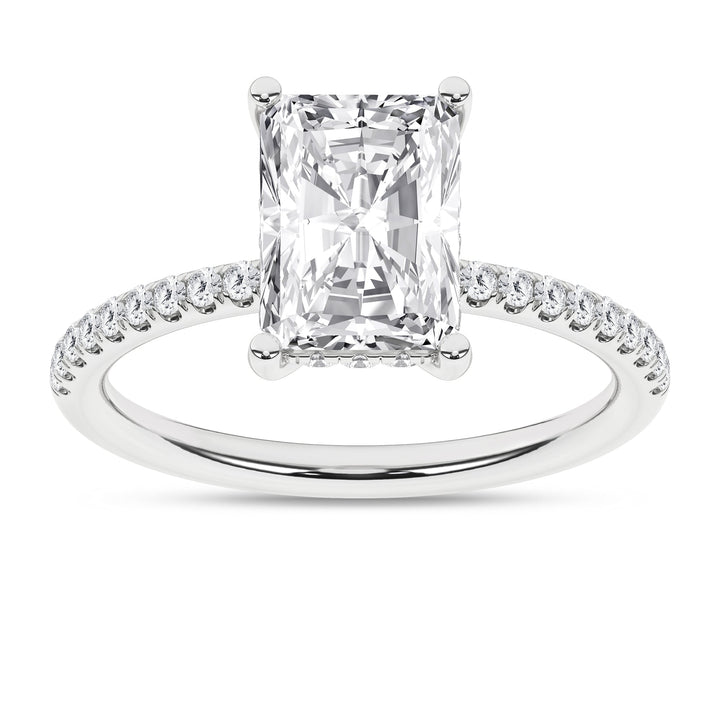 Hidden Halo Engagement Ring (Radiant) - Oz's Jewelers by The Hickory Jewelry Company