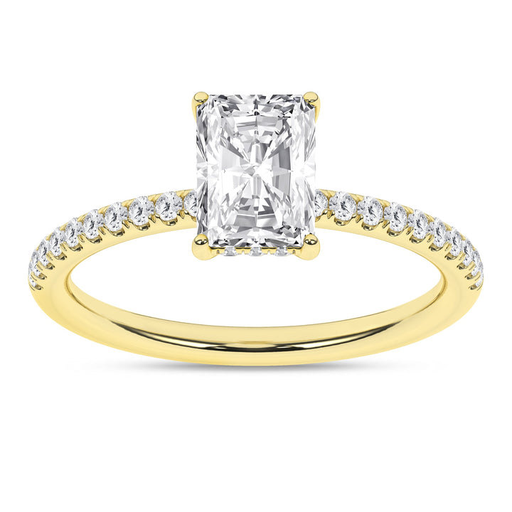 Hidden Halo Engagement Ring (Radiant) - Oz's Jewelers by The Hickory Jewelry Company