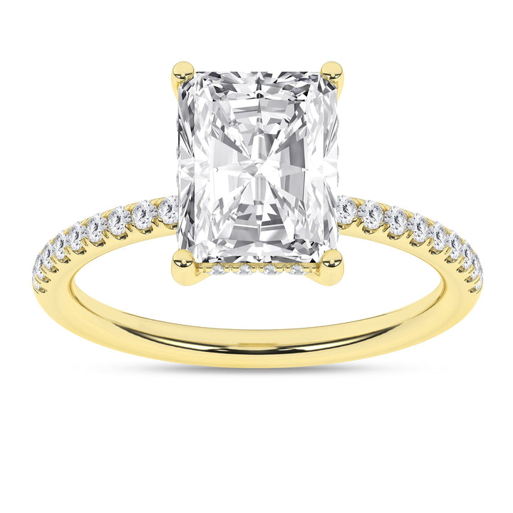 Hidden Halo Engagement Ring (Radiant) - Oz's Jewelers by The Hickory Jewelry Company