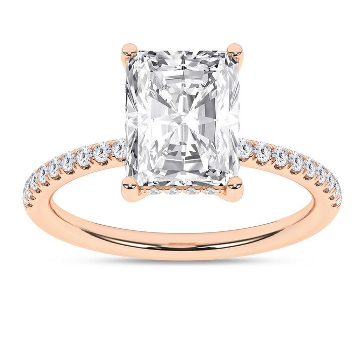 Hidden Halo Engagement Ring (Radiant) - Oz's Jewelers by The Hickory Jewelry Company