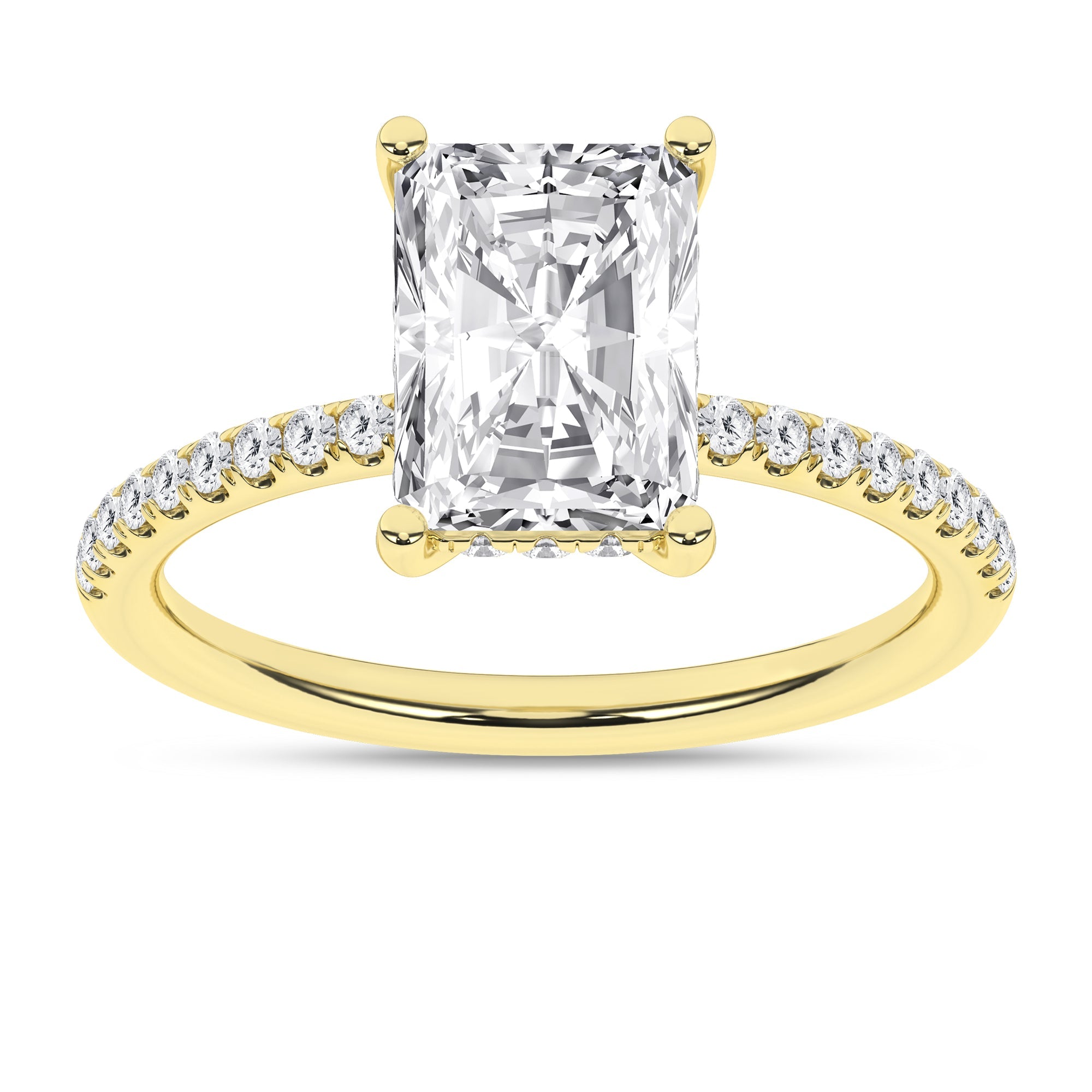 Hidden Halo Engagement Ring (Radiant) - Oz's Jewelers by The Hickory Jewelry Company